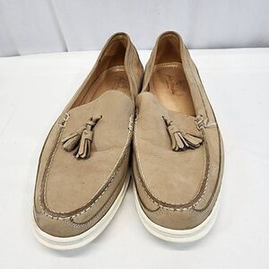 Sandro Moscoloni Vineyard Tan Leather Tassel Loafers Men's SZ 11.5 D